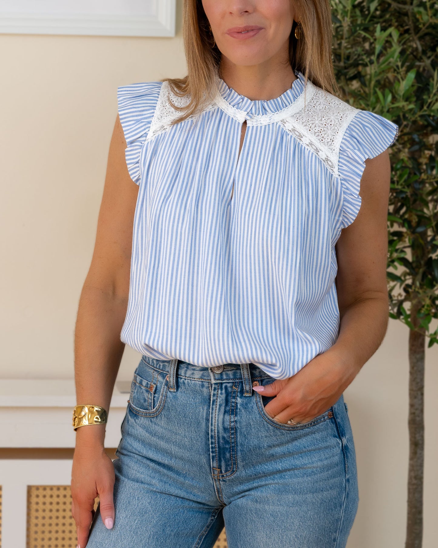 Light Blue Lulu Top