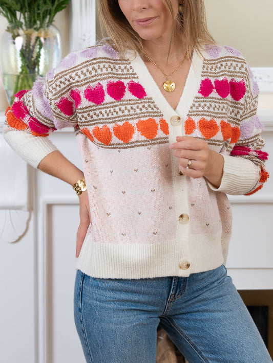 Lily heart Cardigan