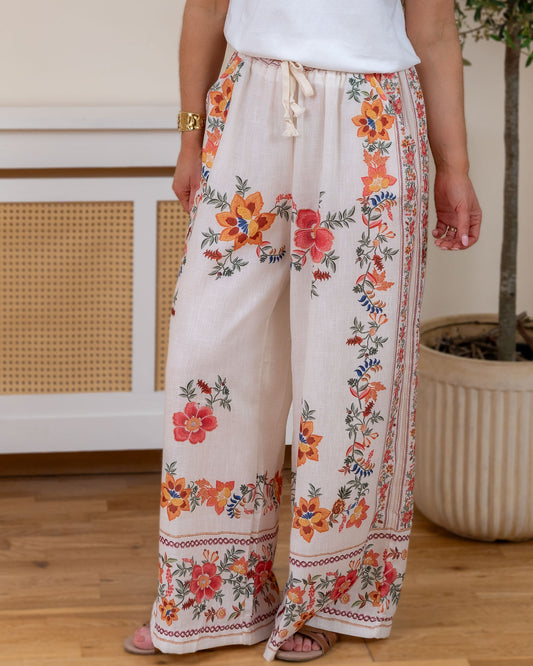 Linen Poppy Trousers