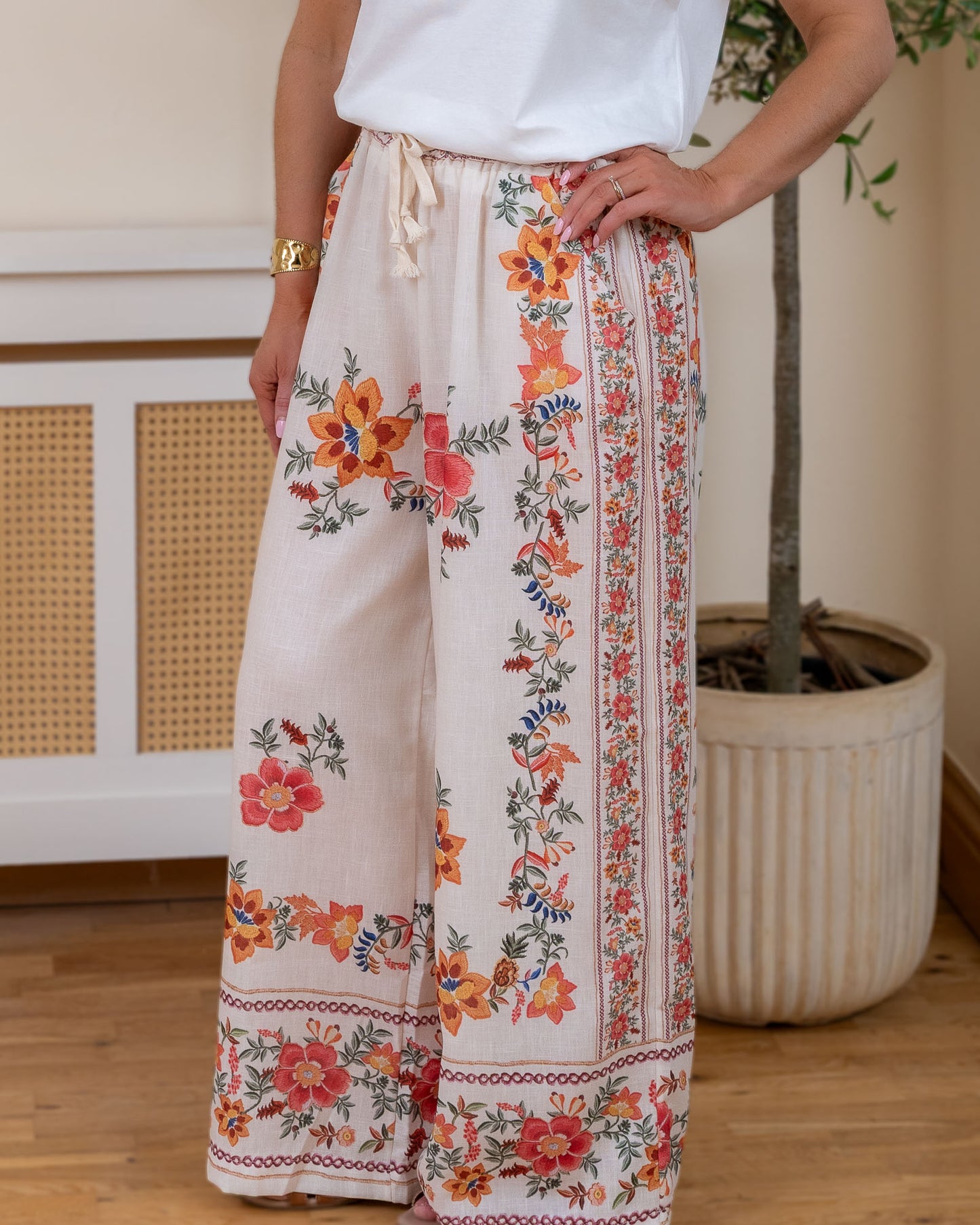 Linen Poppy Trousers
