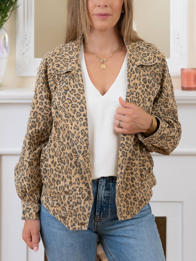 Martina Leopard Jacket