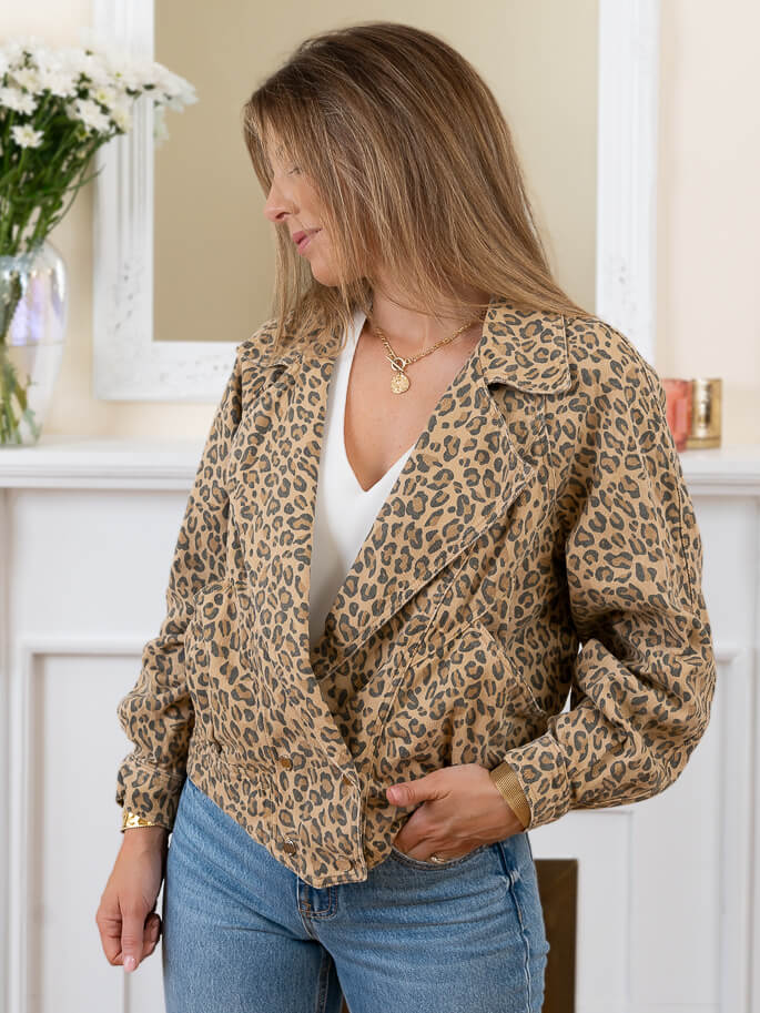 Martina Leopard Jacket