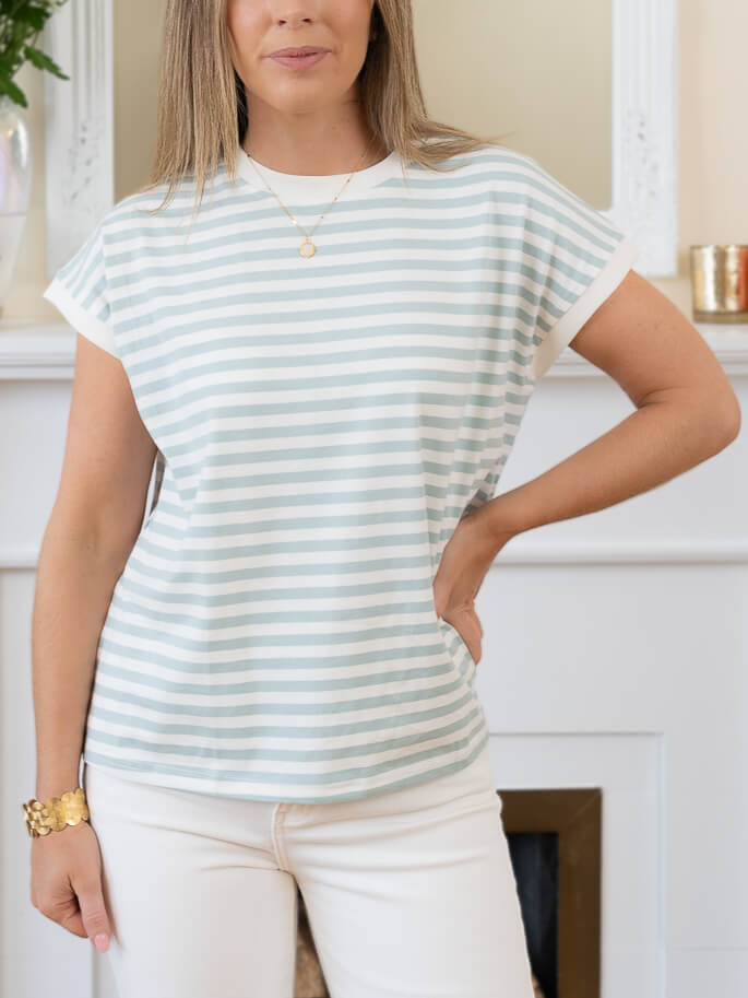 Mint Stripe Tshirt