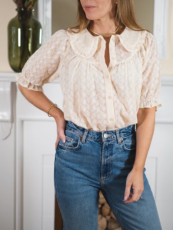 Cream Natalie Blouse