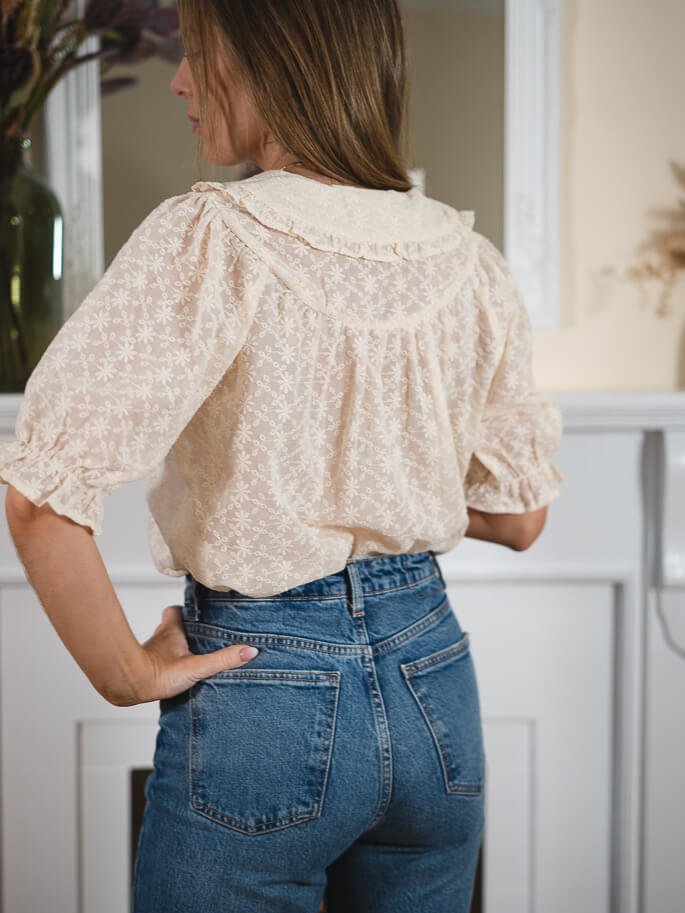 Cream Natalie Blouse