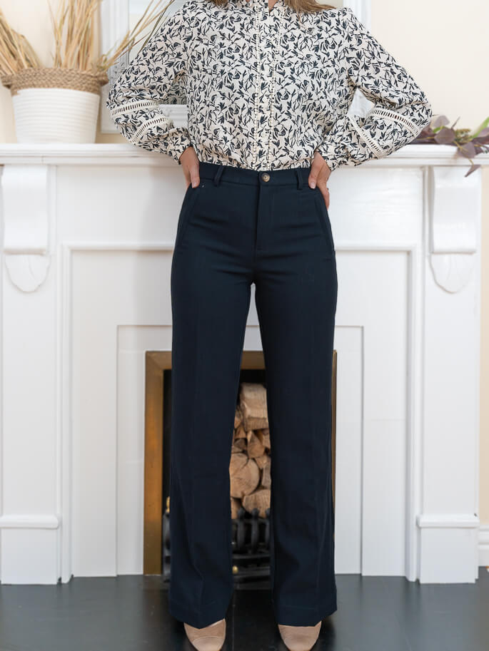 Navy victoria trouser