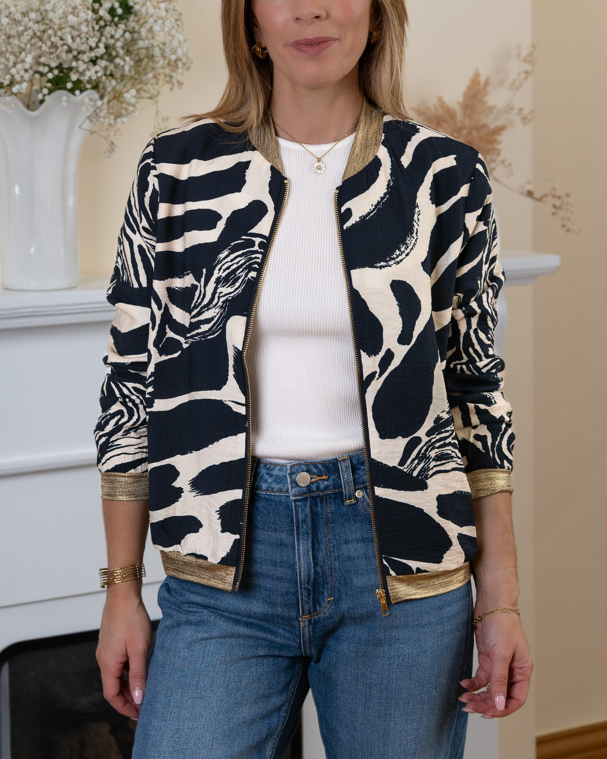 Navy Brooklyn Bomber Jacket