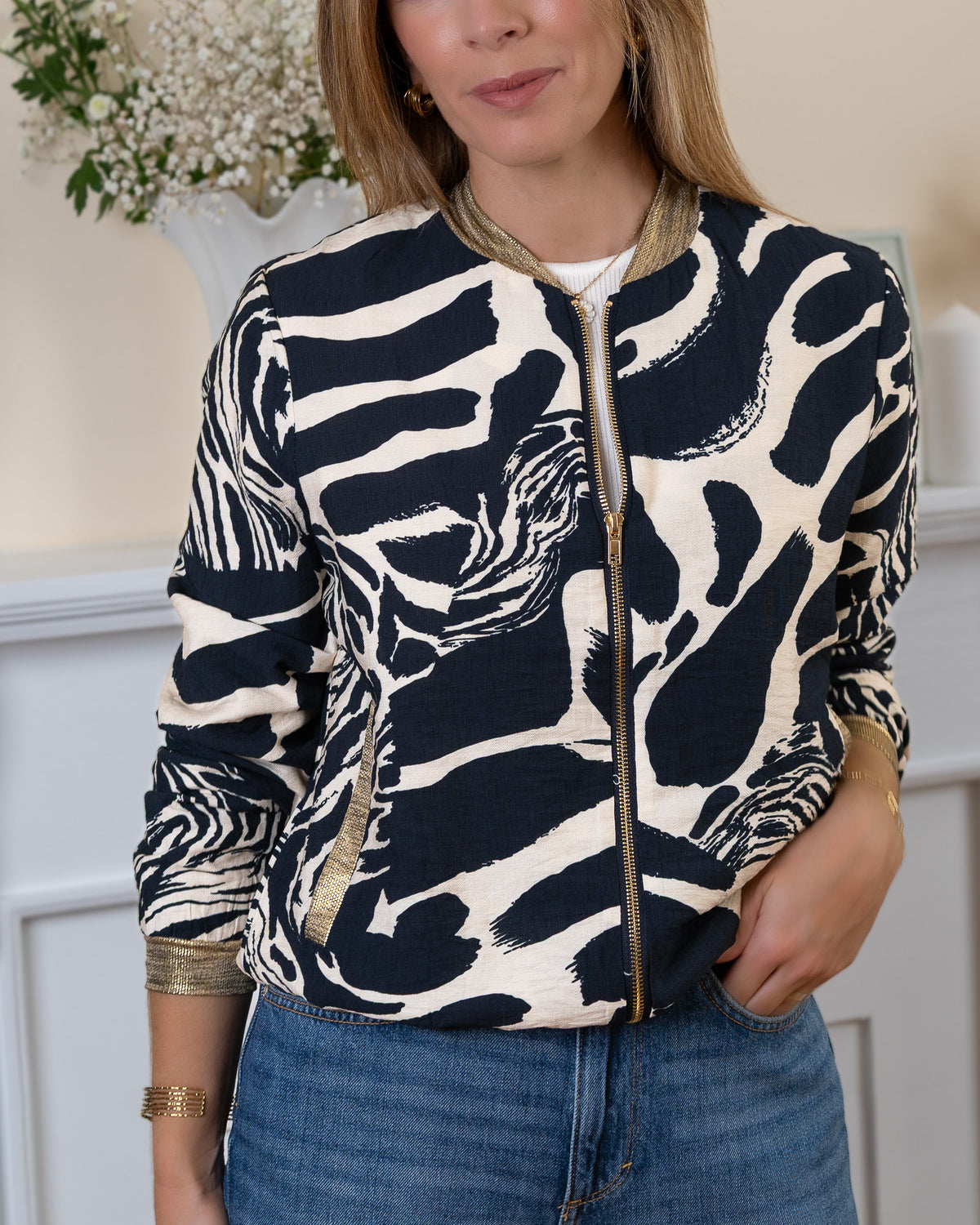 Navy Brooklyn Bomber Jacket