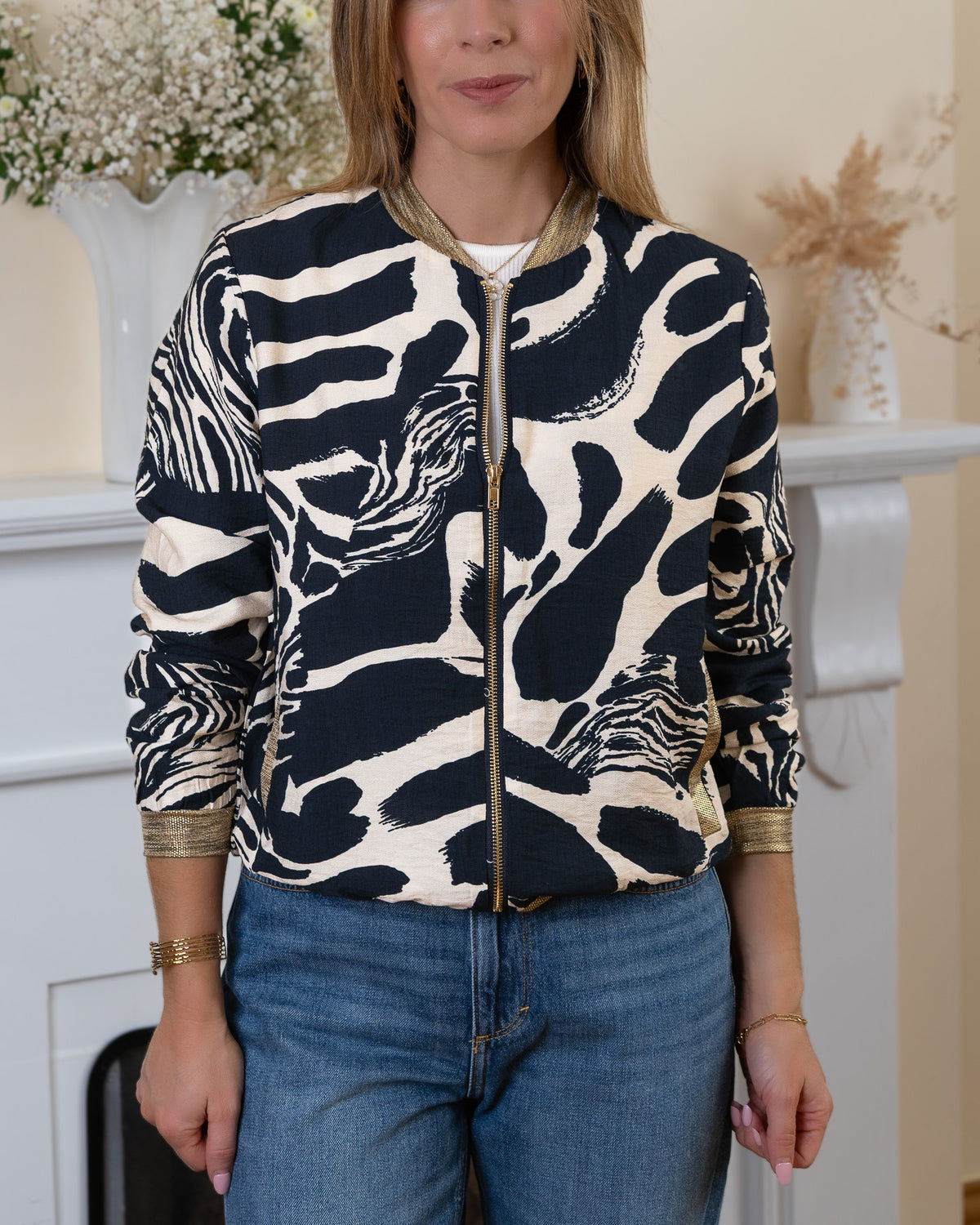 Navy Brooklyn Bomber Jacket