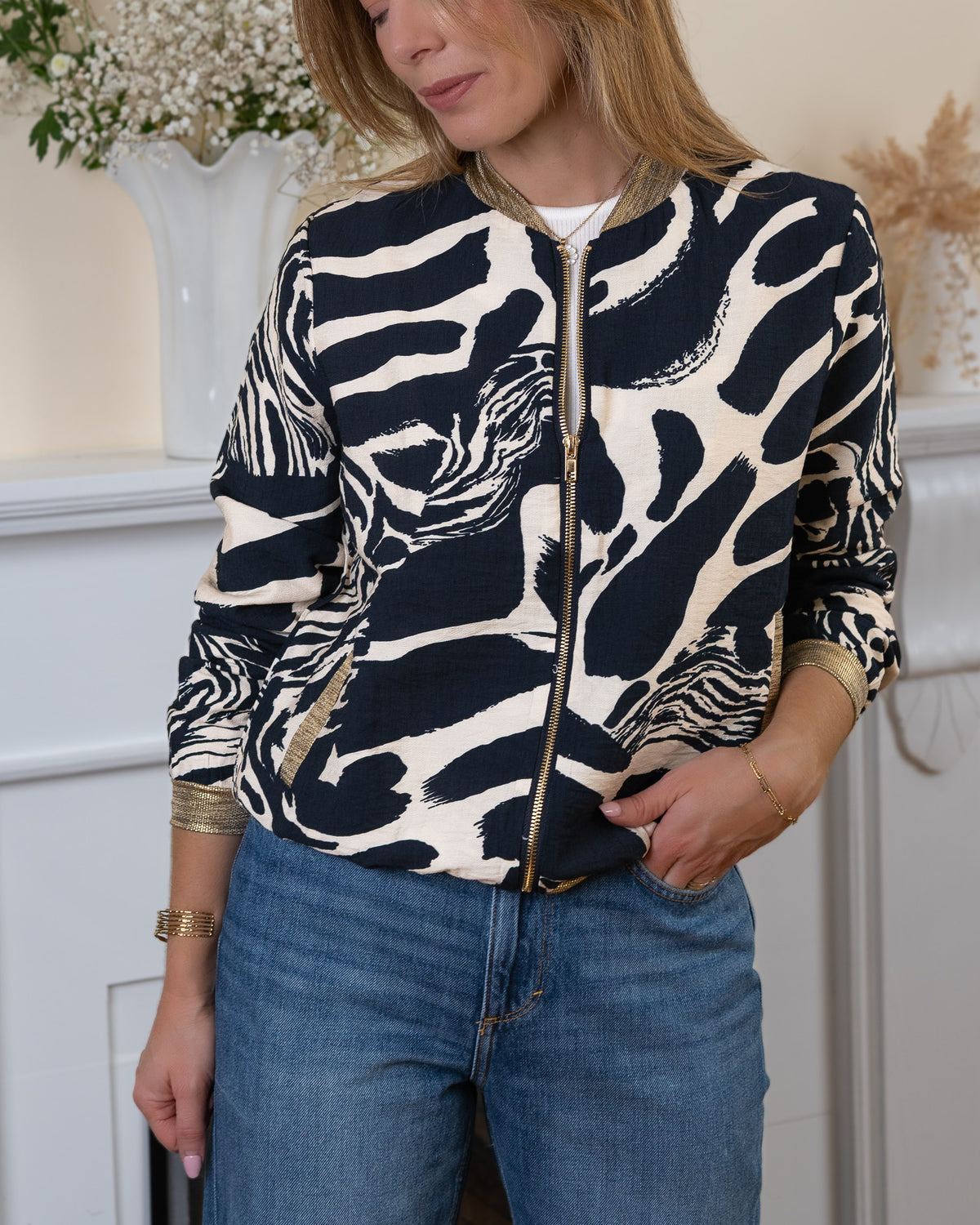 Navy Brooklyn Bomber Jacket