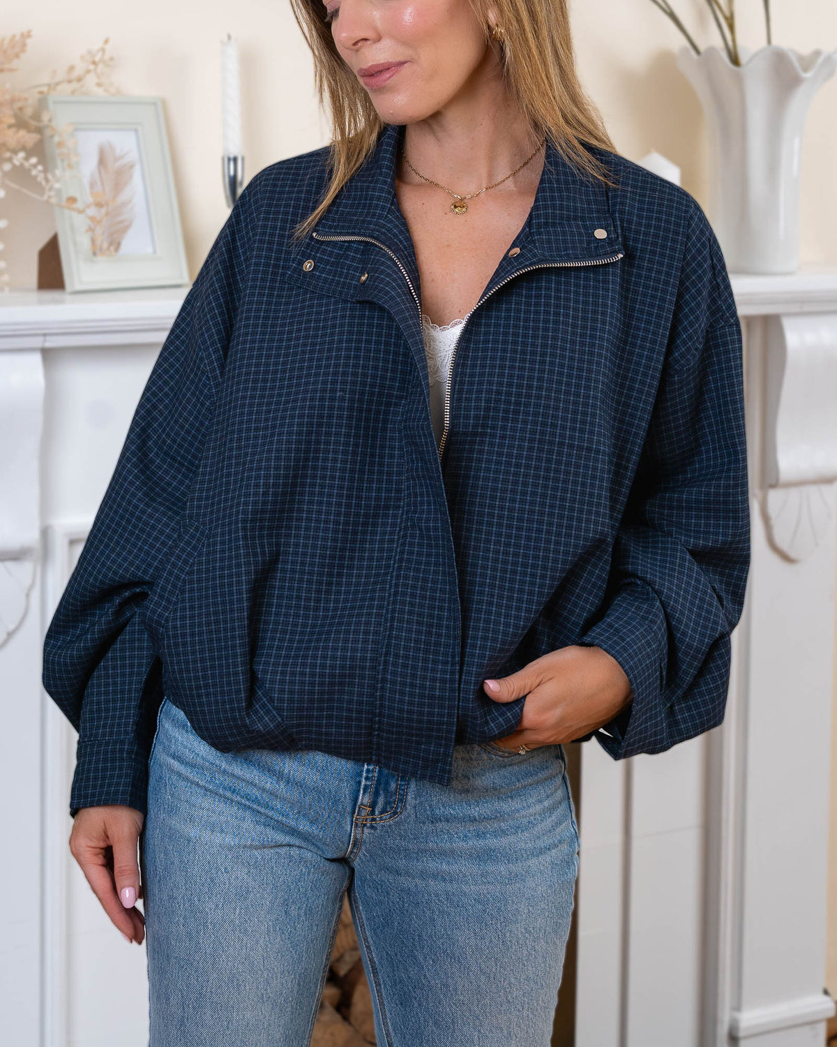 Navy Claire Jacket