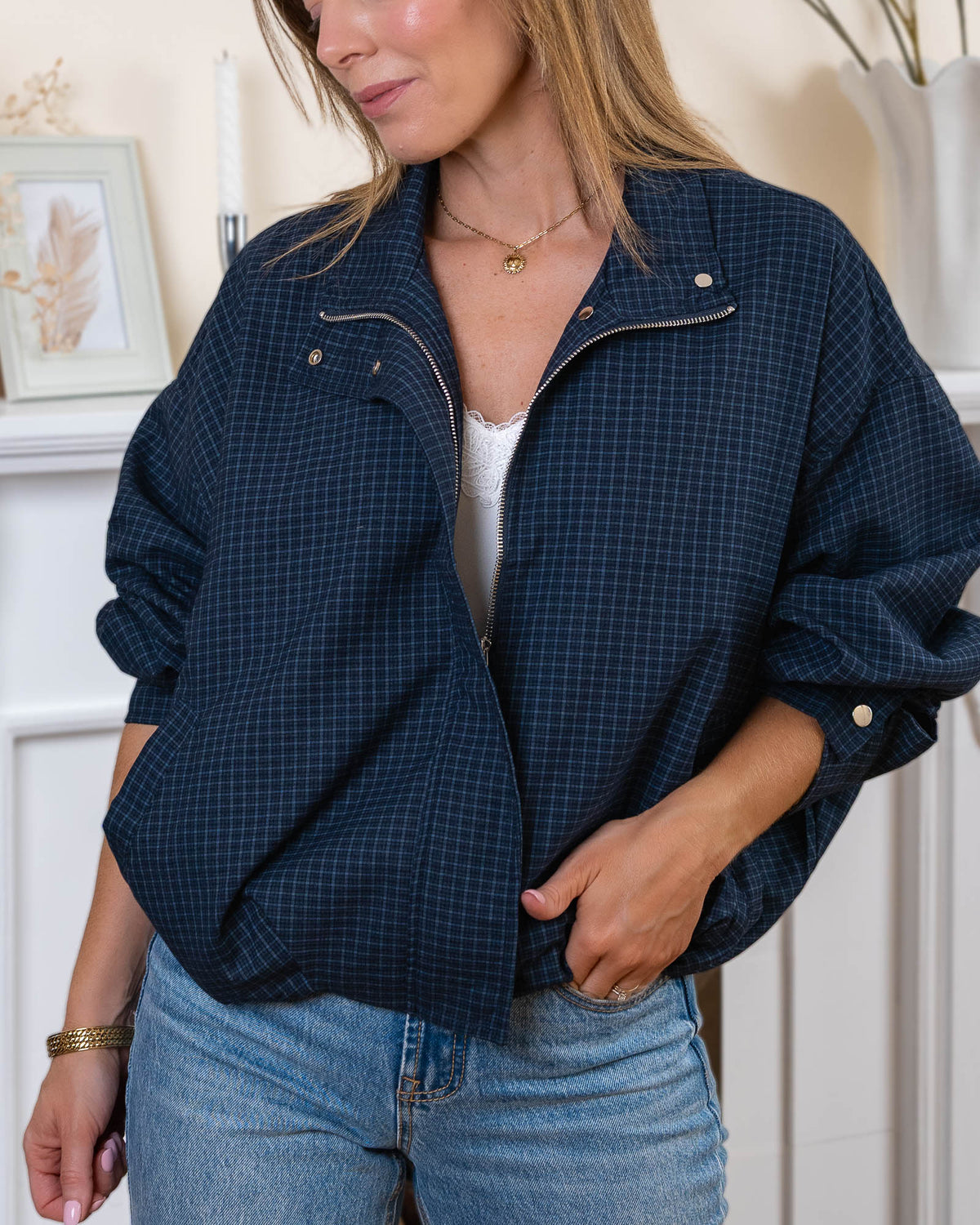 Navy Claire Jacket