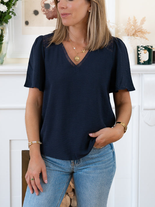 Navy Liz top