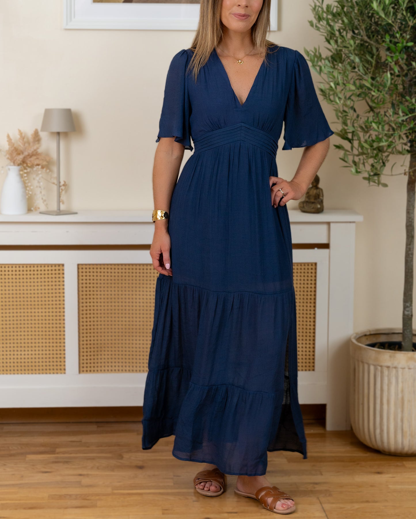 Navy Murcia Maxi Dress