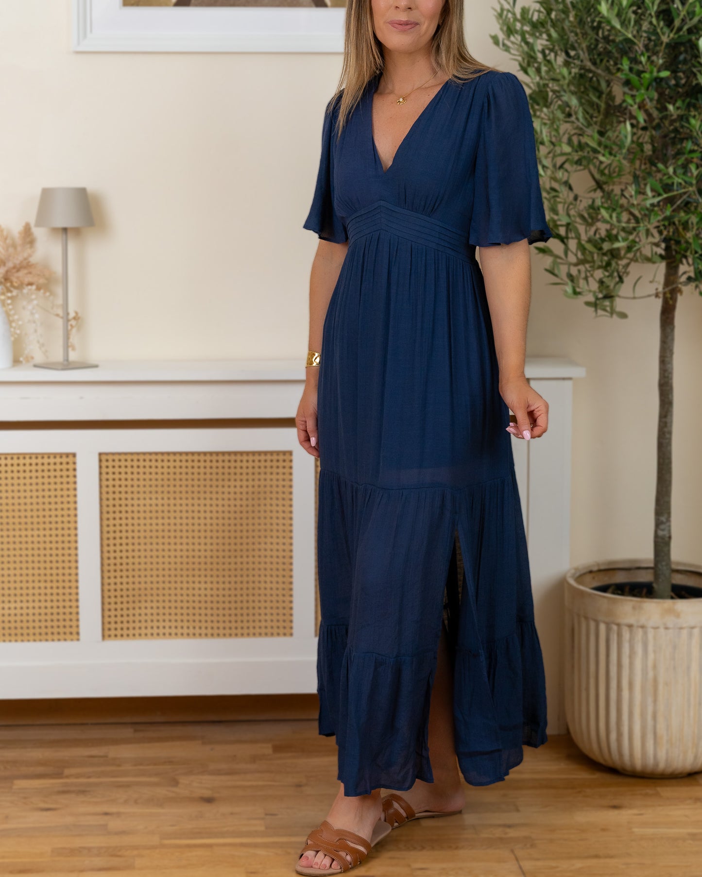 Navy Murcia Maxi Dress