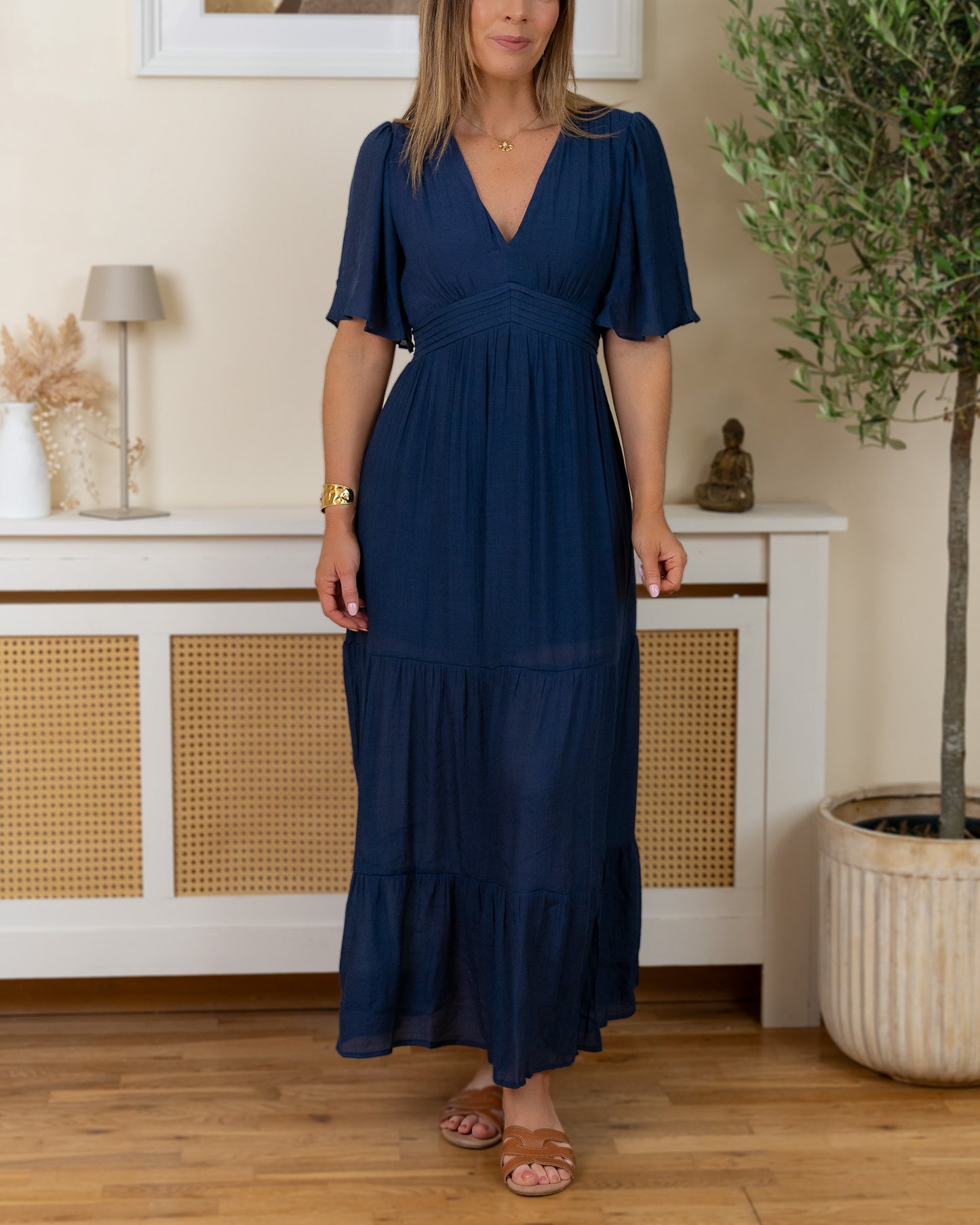 Navy Murcia Maxi Dress