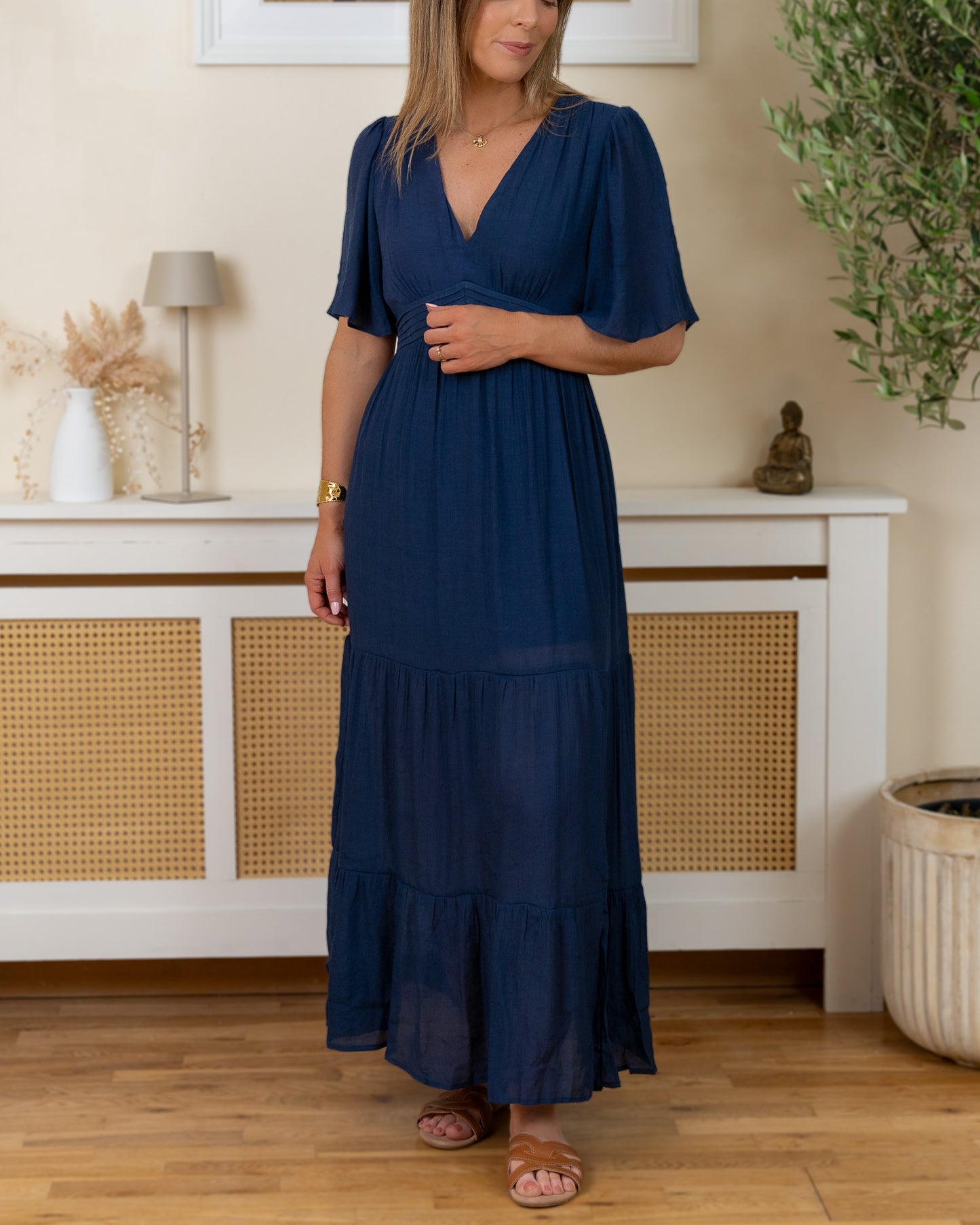 Navy Murcia Maxi Dress