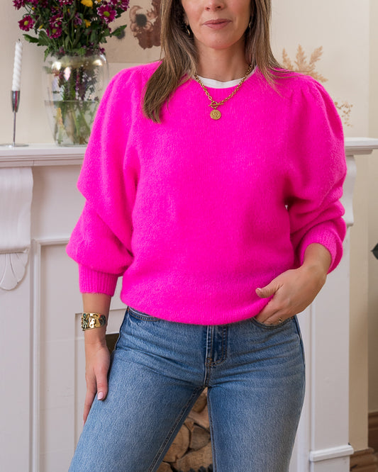 Neon Pink Alpaca Jumper