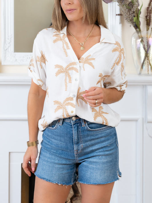 Palm Tree Blouse