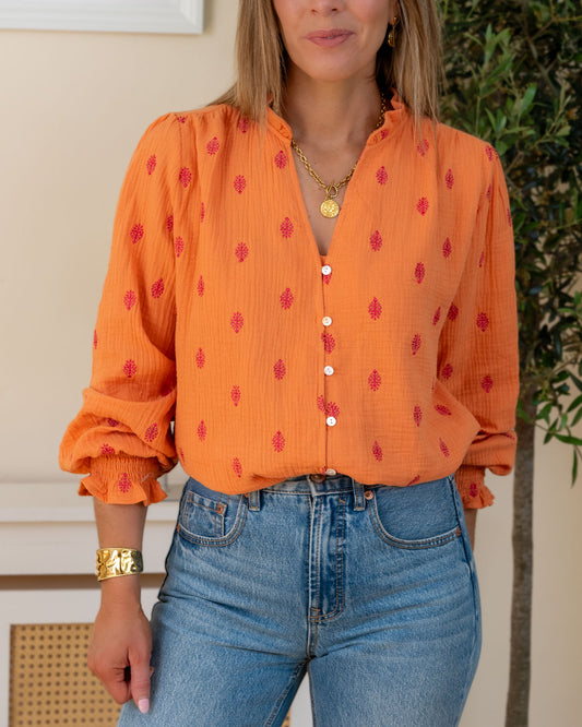 Peach Clarke Blouse  (Dispatch 15/06)