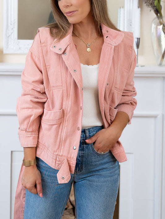 Pink Belted Jacket