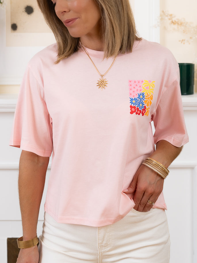 Pink Flower Tshirt