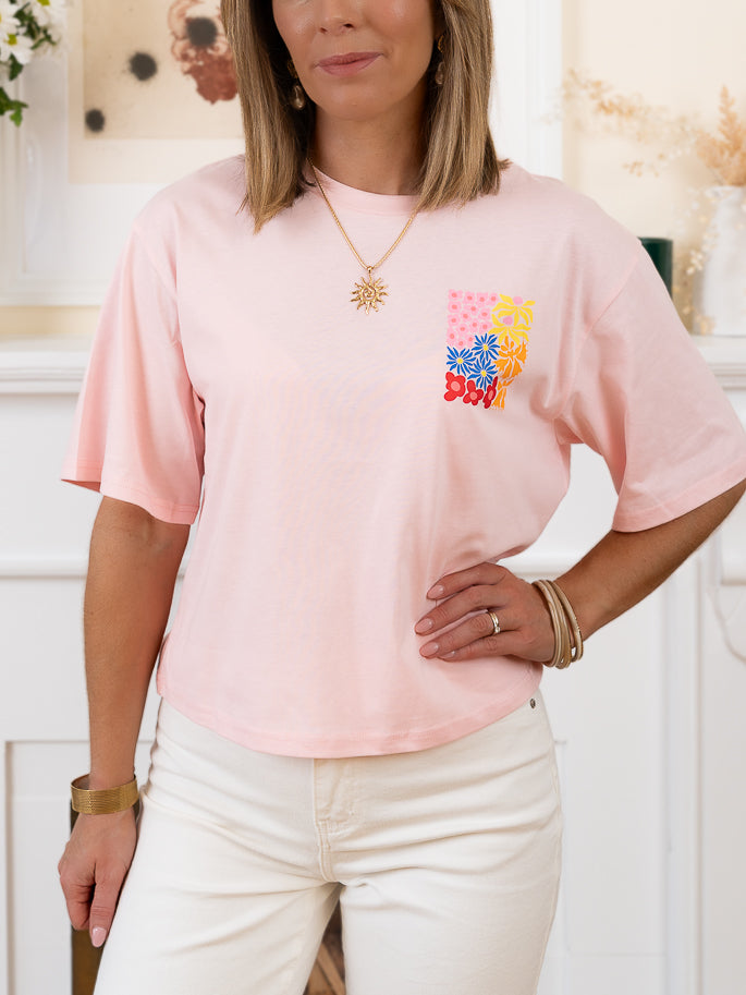 Pink Flower Tshirt