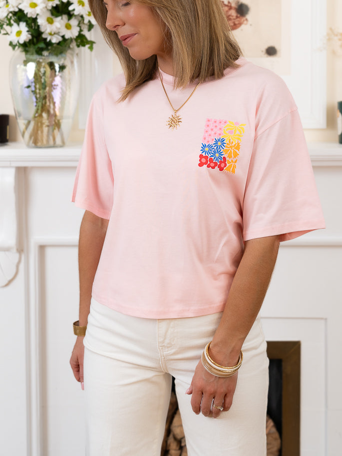 Pink Flower Tshirt