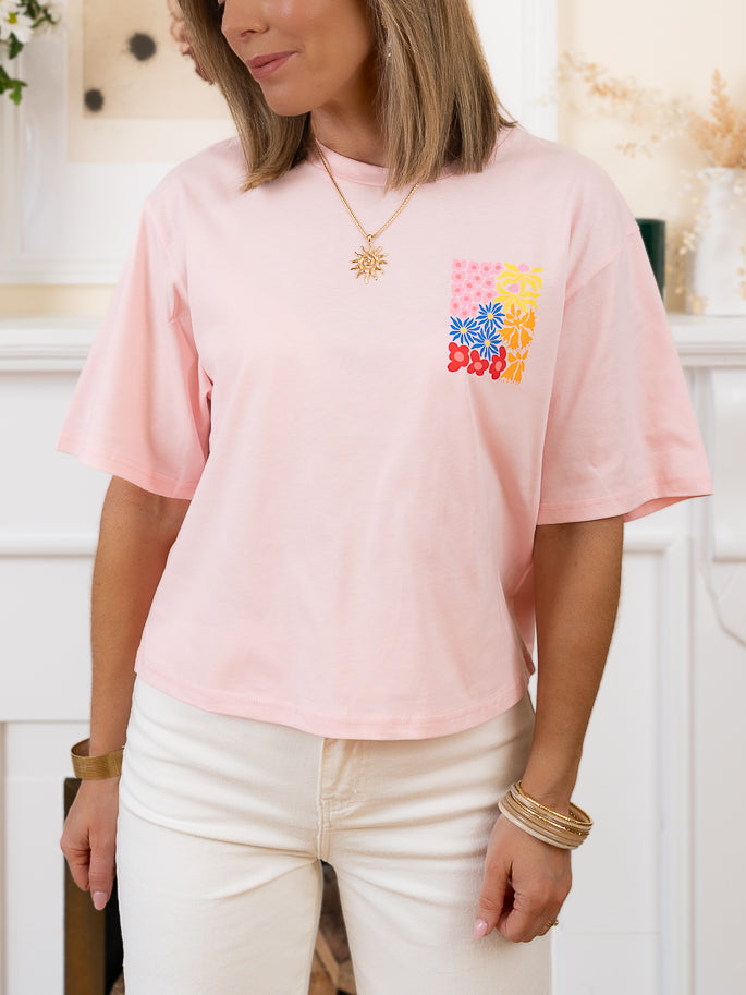 Pink Flower Tshirt