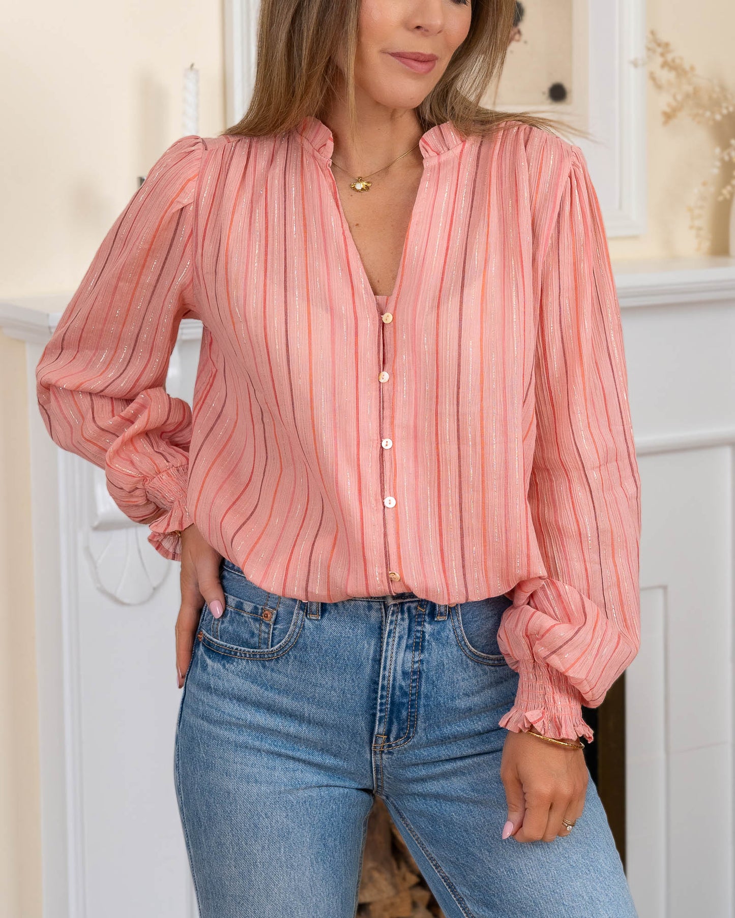 Pink Juliette Blouse