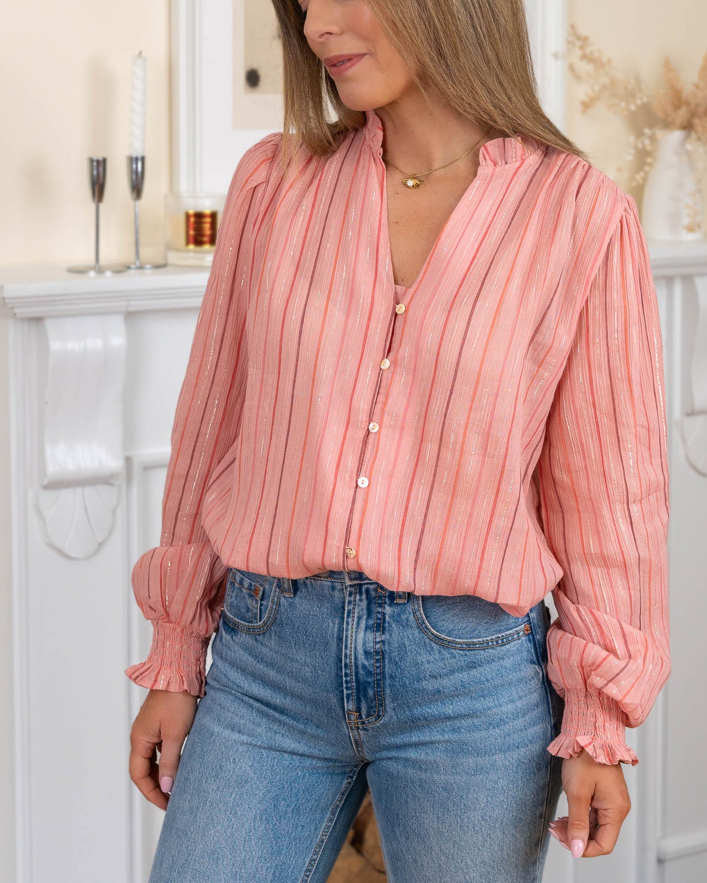 Pink Juliette Blouse