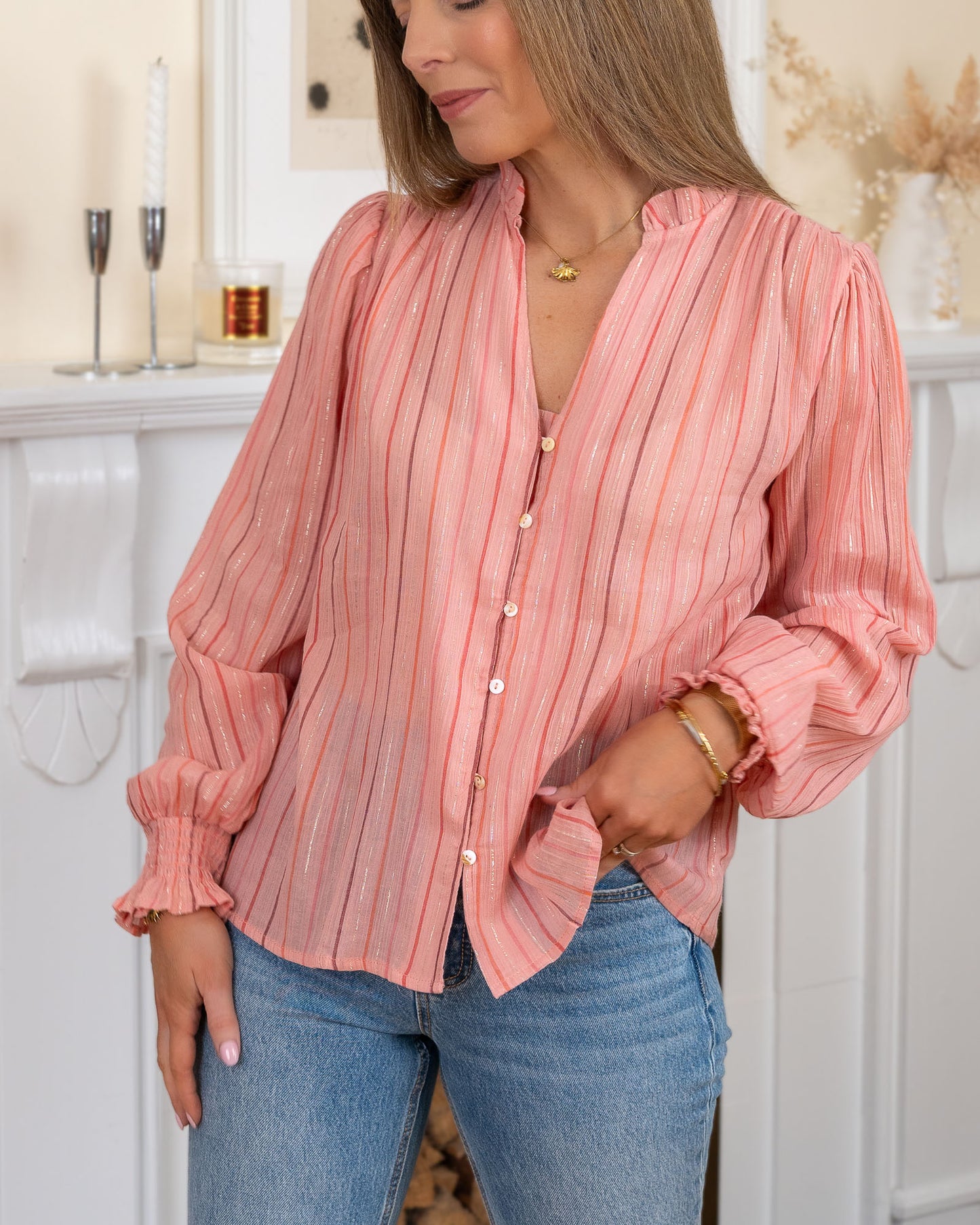 Pink Juliette Blouse