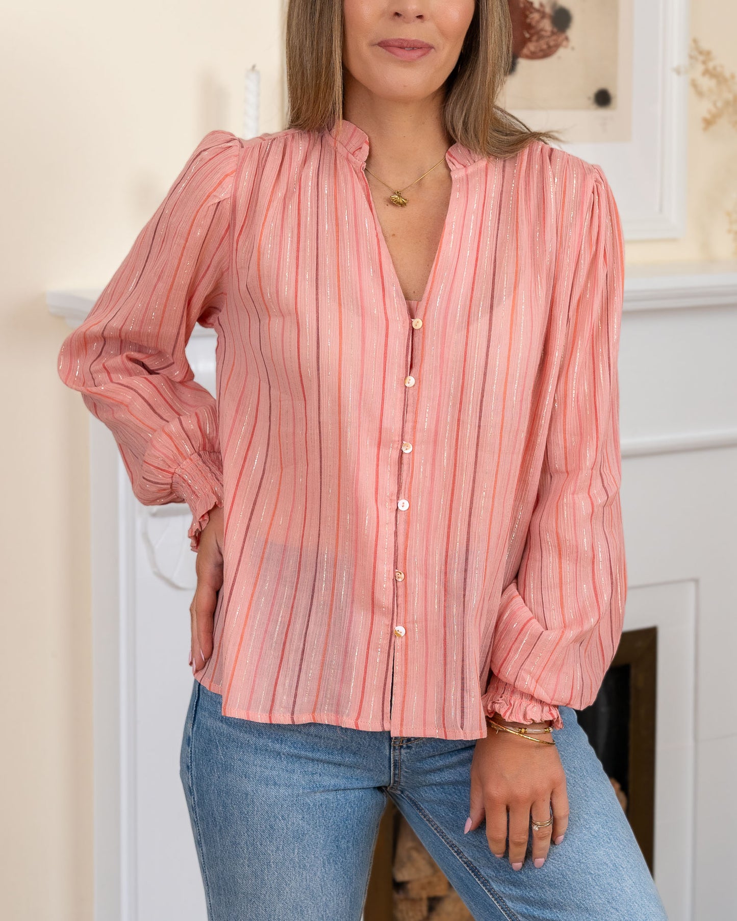 Pink Juliette Blouse