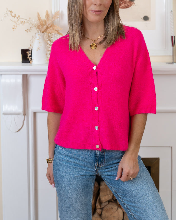 Pink Lucia Alpaca Cardi