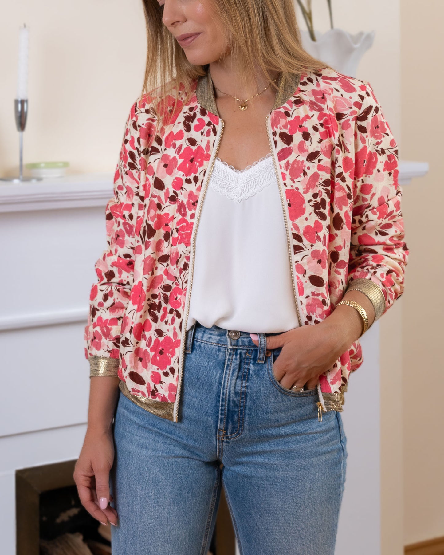 Pink Miami Bomber Jacket