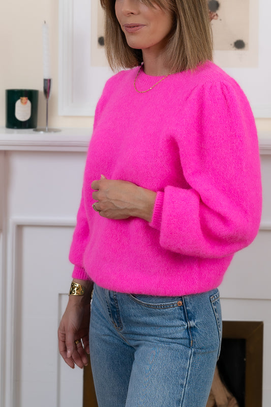 Neon Pink Alpaca Jumper