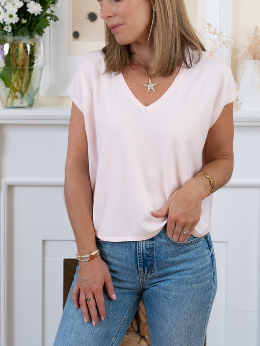 Pink Rachel Top