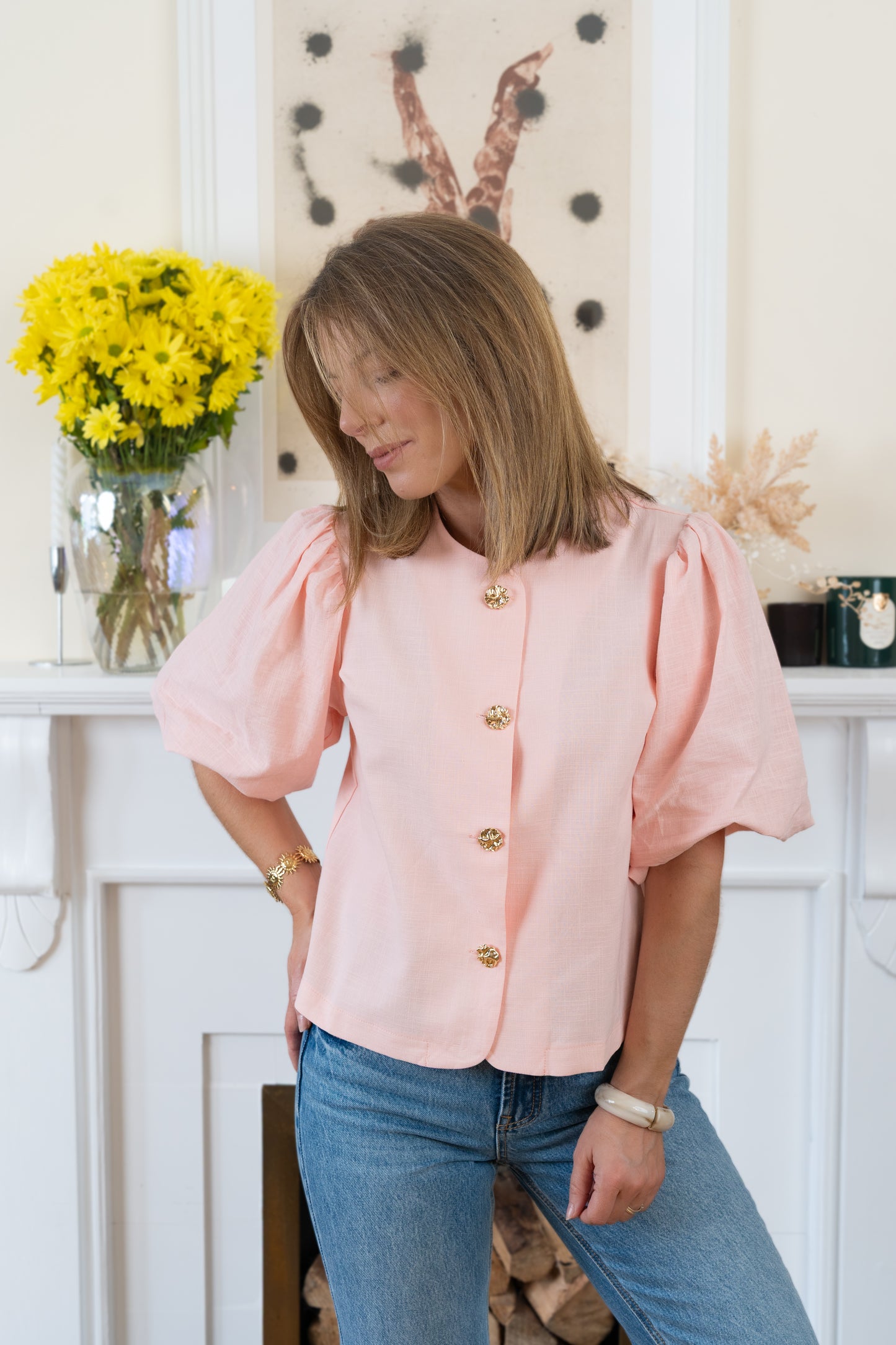 Pink Willow Blouse