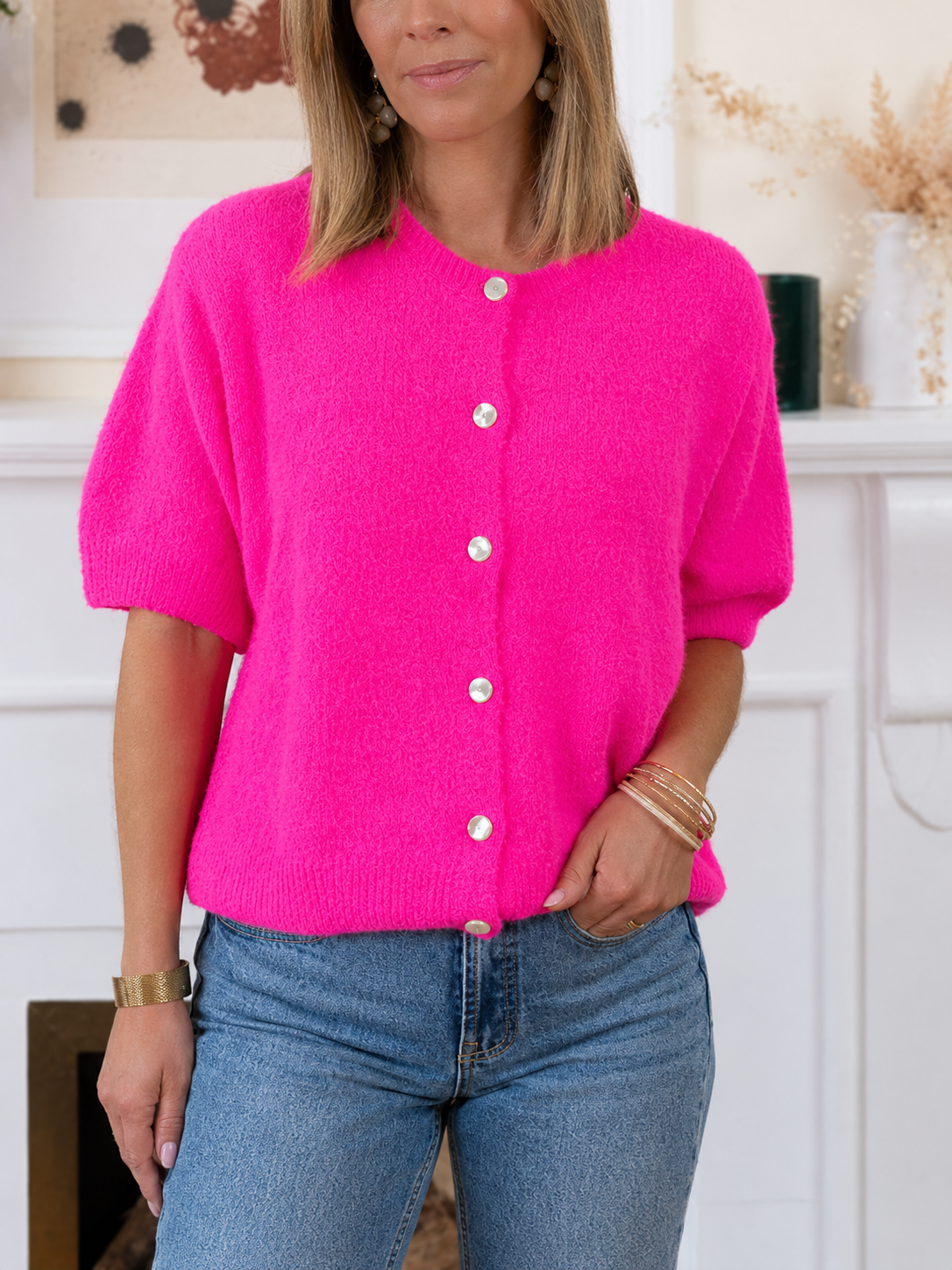 Pink Anna Cardigan