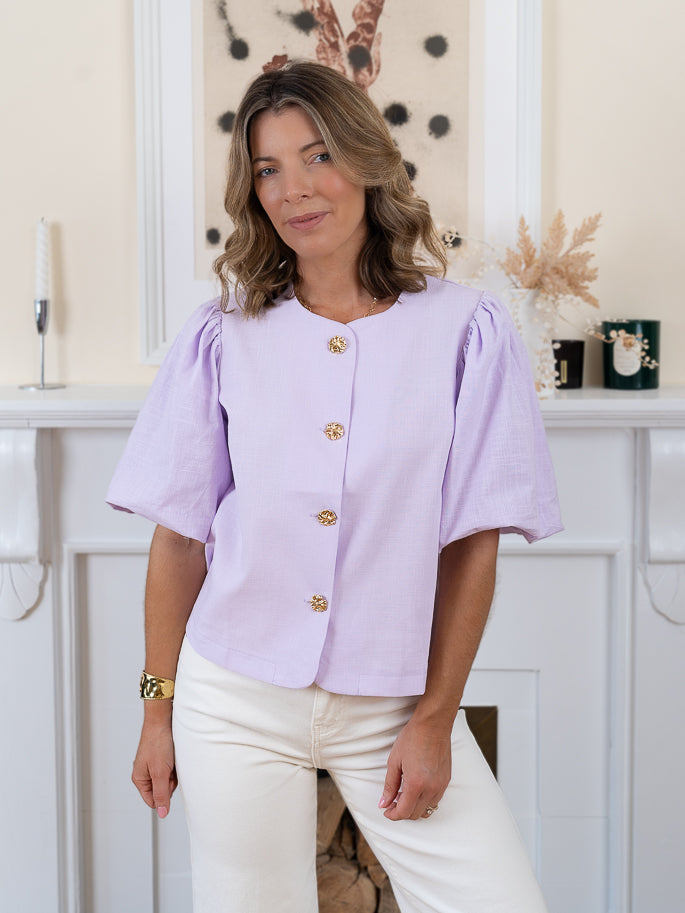Purple Willow Blouse