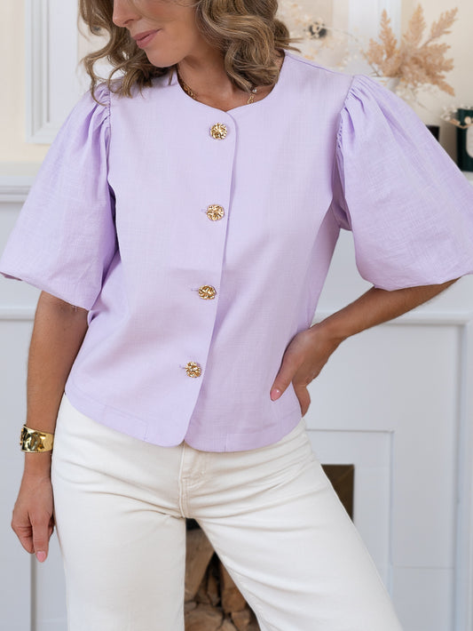 Purple Willow Blouse