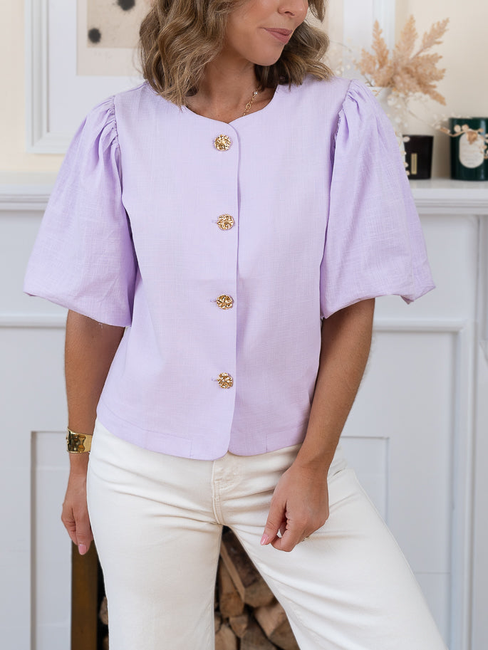 Purple Willow Blouse