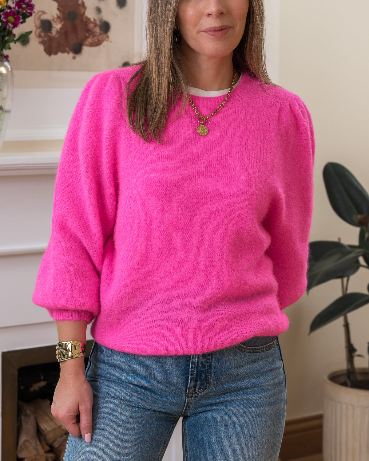 Hot Pink Alpaca Jumper