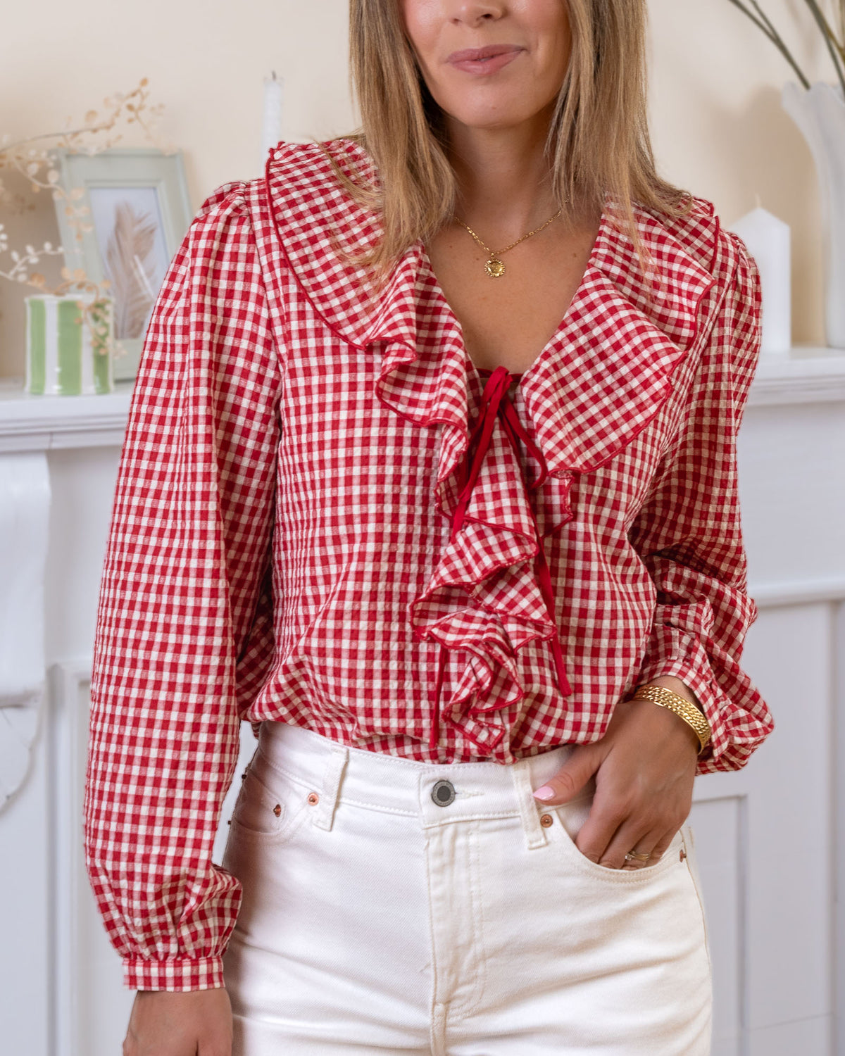 Red Aria Blouse