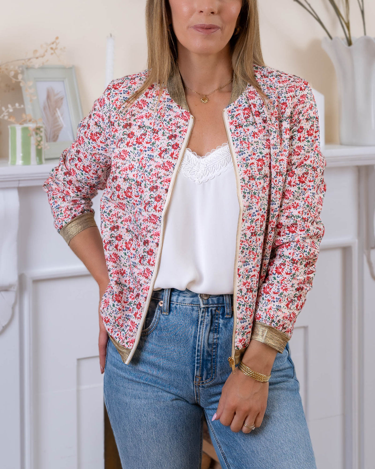 Red Chicago Bomber Jacket