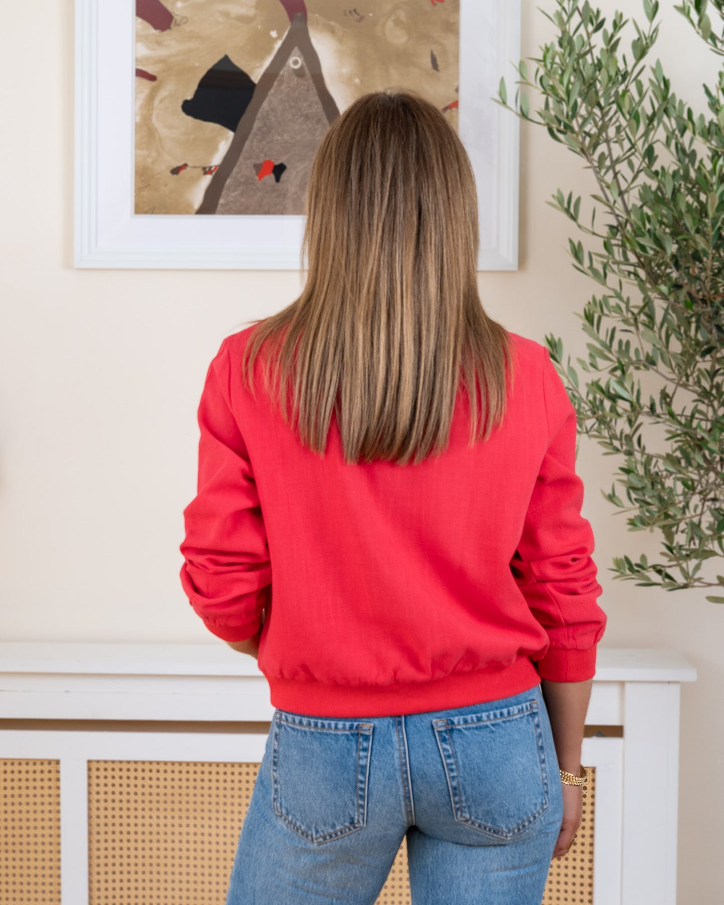 Red Monaco bomber jacket