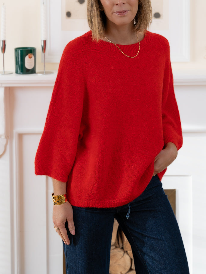 Red Noa Alpaca Jumper