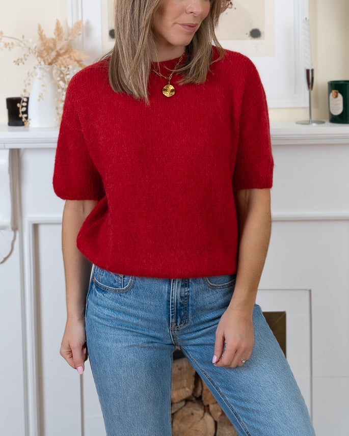 Red Sophie Alpaca Jumper