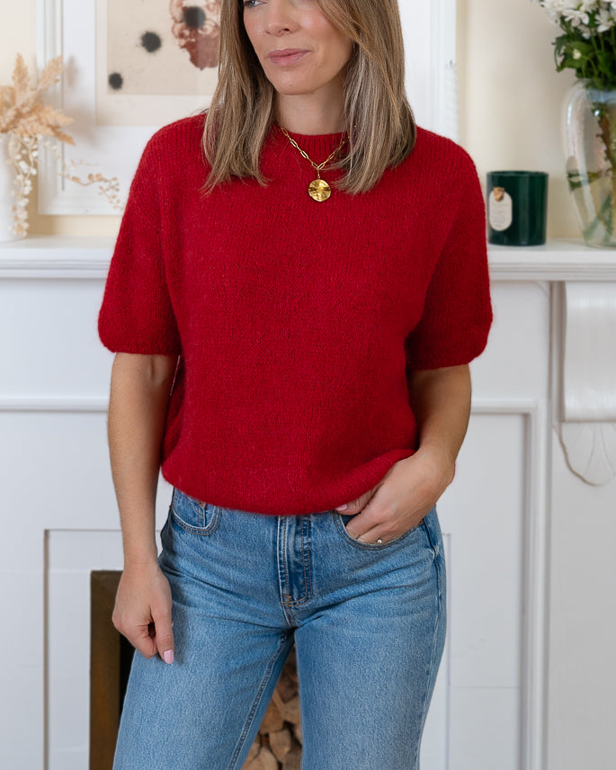 Red Sophie Alpaca Jumper