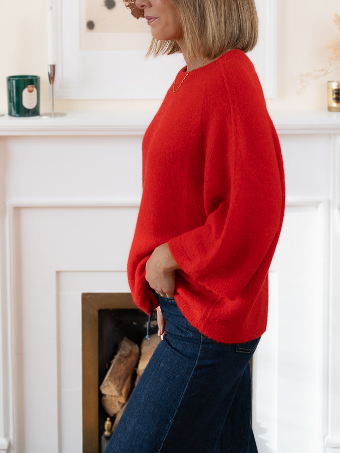 Red Noa Alpaca Jumper